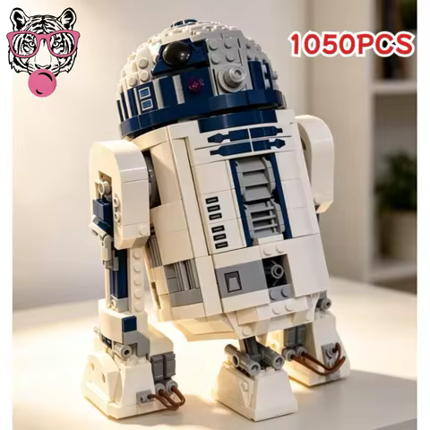 Hot 1050pcs Buildable R2-D2 Building Blocks Adult Assembly Bricks Space Wars Robot Model for Christm