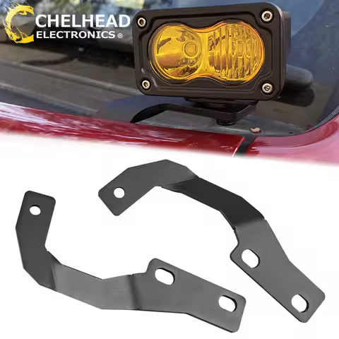 Car Engine Hood A-pillar Led Work Light Bar Spotlight Fog Lamp Mount Bracket Driving Lights Holder F