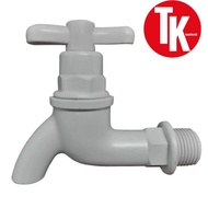 1/2" PVC BIB TAP/ PLASTIC BIB TAP/ KEPALA PAIP PVC  Kepala paip tandas toilet bathroom cuci tangan s