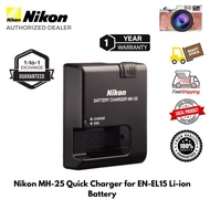 Nikon EN-EL15 Nikon MH-25 Charger for Nikon d7000 d7100 d7200 d7500 d800 d810