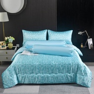 ZENTIA ชุดเครื่องนอนผ้าแพรพรีเมี่ยม พิมพ์ลาย หนานุ่ม เย็นสบาย ทอละเอียด 700 เส้นด้าย กันไรฝุ่นขนสัต