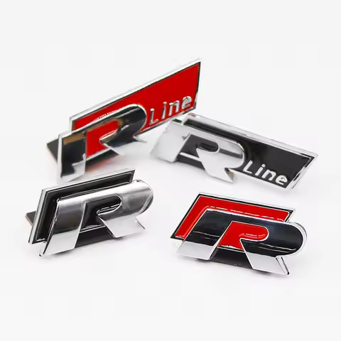 3D Metal Sport Emblem Badge Body Trunk Sticker For Volks Scirocco CC GTI Polo Touareg Tiguan r36 Pas
