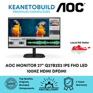 AOC MONITOR 27" Q27B2S2 IPS FHD LED 100HZ HDMI DPDMI