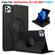 For ITel Pad One 10.1 Inch P10001L Case Tablet 360 Rotating Leather Case for iTel pad 1 10.1" w/ fli