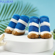 PULLBEAR Dog Net Shoes, Soft Anti-Slip Hollow Out Dog Shoes, Summer Dog Shoes PVC Breathable Dog San