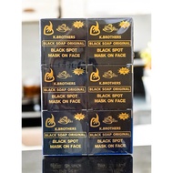 K.Brothers Black Soap Original,Black Spot Mask On Face,Sabun Hitam Thailand Original💯,12pcs/pack
