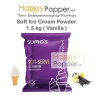Happypopper Soft Ice Cream Powder Vanilla Serbuk Tepung Aiskrim Vanila 1.5 kg Premix Mix Halal 香草冰淇淋