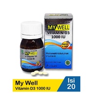 Morinz Mywell My Well Vit D3 1000 & 4000 IU 20 tablet - Vitamin D Supplement 1000 IU & 4000 IU