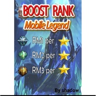 Boost Rank Mobile Legends murah /joki by shadow/fast boost