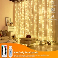 1pc 3 Meters/10ft 100/200/300 LED Curtain String Lights, USB Powered, Hanging On Curtains For Decora