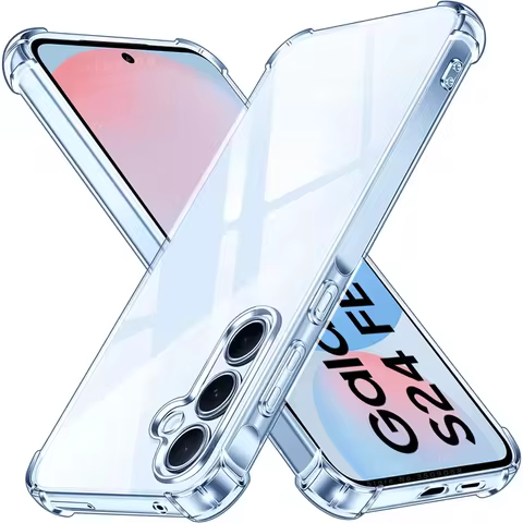Clear Case for Samsung Galaxy S24 FE 5G Slim Soft TPU Protective Shell Cover on SamsungS24FE Samung 