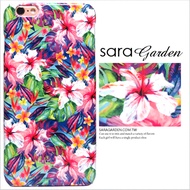 【Sara Garden】客製化 手機殼 ASUS 華碩6 ZenFone6 ZS630KL 南洋 水彩 扶桑花 碎花 保護殼 硬殼