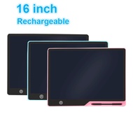 [SG Stock] 16" Rechargable LCD Writing Pad Writing Tablet For Kids Drawing Pad Portable Electronic Tablet Board