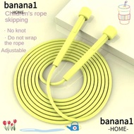 BANANA1 Skipping Rope, Fitness Equipment Wear Resistant Jump Rope, Anti Shaking Antiskid PVC Soft Bead Bamboo Jump Rope