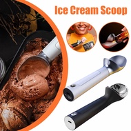 Heated Ice Cream Scoop Rechargeable Stainless Steel Cream Ice Cream Ice Self-melting Scooper Q0p8