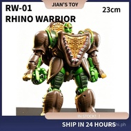 【321】235 RW-01Rhino Warrior Super Power Warrior BW Beast Transformation Figure Enlarged version of t