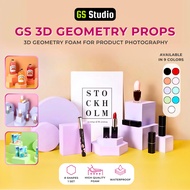 GS Photography 3D Geometry Set Props Studio Product Photo Shooting Equipment Foam Geometric Cube Pho