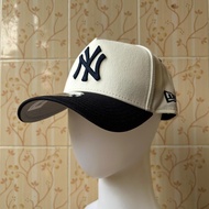 New Era 9Forty A-Frame New York Yankees Chrome Chainstitch White Snapback Cap