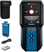 BOSCH GMS120-27 Wall Scanner and Stud Finder, Detects Wood, Metal, and Live Wires Behind Your Wall -