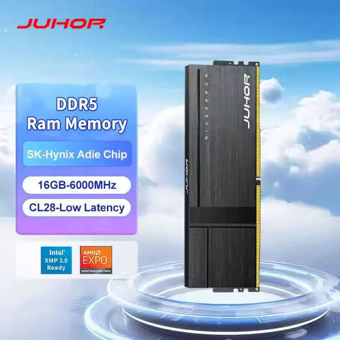 JUHOR DDR5 16GB 6000MHz High Performance CL28 Gaming Memory Ram
