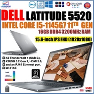 Dell Latitude 5520 i5-1145G7 vPro 11TH GEN 32GB RAM DDR4 512GB NVME SSD 15.6-inch FHD (1920x1080) IP
