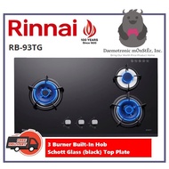 Rinnai RB-93TG 3 Burner Built in Schott Glass Gas Cooker-Hob | FREE Installation