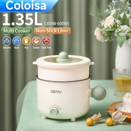 Coloisa Electric Rice Cooker Non Stick Electric Pot /Mini Rice Cooker With Steamer Frying Pan Electric Cooker Cooking Pot Periuk Nasi