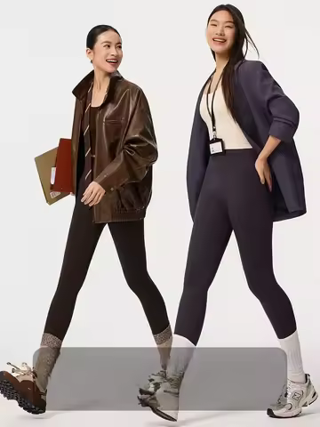 Yoga Pants Double Women Over The Knee Popular Letters Brown High End Purple Gradient Yogawear Silver