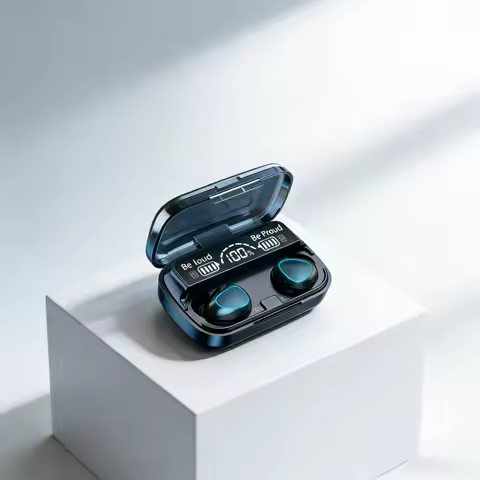 Bluetooth headset M10 hands-free LED Dispay headset Bluetooth HiFi stereo music wireless earplug gam