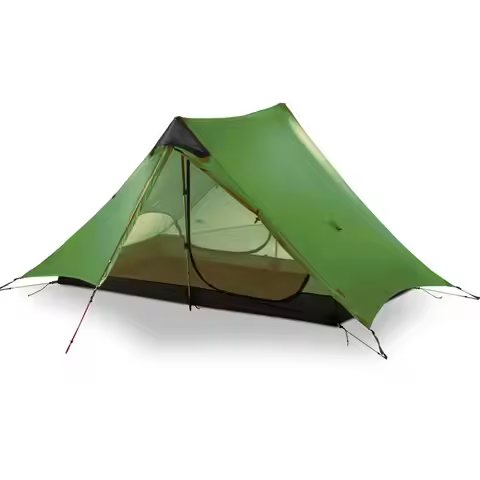 3F UL GEAR Lanshan 2 Rodless Tent 2 Person Professional 15D Silnylon Tent Outdoor Ultralight Camping