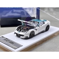 Stance Hunters 1/64 Prancing Horse F12 TDF Tailor Made Verde Scuro (White with Blue Stripe)