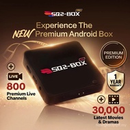 SQ2 Premium Android Box / Premium Edition Version 13 / 6K*2K Ultra HD Resolution / WiFi 2.4/5G / HDM