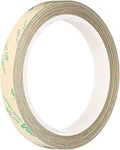 TapeCase"3M 467MP Clear Adhesive Transfer Tape, 0.5"" Width x 20yd Length (1 roll)" (1/2-20-467MP)