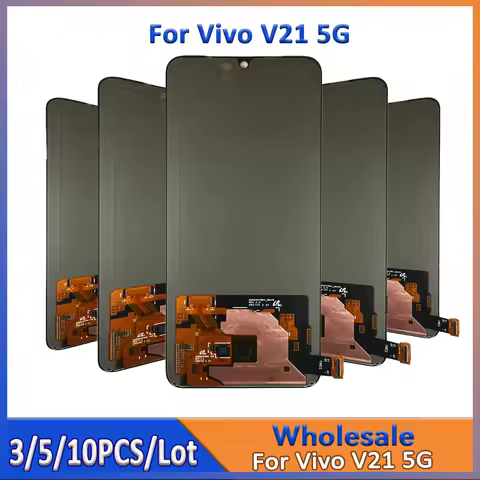 Wholesale 3/5/10 Pieces/Lot For Vivo V21 5G LCD Screen Assembly With Touch Digitizer Display