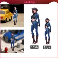 Lohobby Mini People Figure Girl Tiny People Simulation Diorama Figure Scene Props Miniature People M