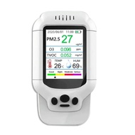 Portable Ozone Meter Multi-functional Air Quality Monitor Gas Analyzer TVOC PM2.5PM1.0PM10  Ozone Co