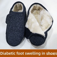 Winter Warm Men Wide Toe Diabetes Foot Shoes Hallux Valgus Shoes Foot Swelling Shoes Extra Wide Elde