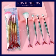 [𝗧𝗥𝗘𝗡𝗗 𝟮𝟬𝟮𝟰]𝗖𝗢𝗗 BERUS SET 4PCS Mermaid Makeup Brush Cosmetic Powder Eye Shadow Foundation Blush Soft