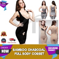 CORSET Full Body Bamboo Slimming Corset Slimming Girdle Women Body Shaper Corsets Bengkung Shapewear