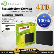 🔥🔥TOSHIBA  External hard disk1TB 2TB 4TB Mobile Hard Disk USB 3.0 Portable External Hard Drive HDD 2