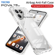Anti CRACK BENING TECNO POVA 7 Ultra / 7 Pro CURVE 5G Softcase AIRBAG SHOCKPROOF Silicone TPU Clear 
