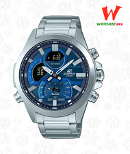 casio EDIFICE ของแท้ นาฬิกาผู้ชาย Bluetooth สายสเตนเลส สายยาง ECB-30 :: รุ่น ECB-30D-2A ECB-30P-1A ค