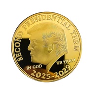 New President Trump Donald Trump Commemorative Coin Cosplay Gold Plated Eagle Medal Coin Donald J Tr