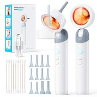 Qimic Otoscope Ear Camera with 1.38'' Screen, 1080P Ear Scope with 4 LEDs, 12 Silicone Specula Tips,