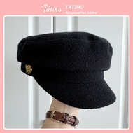 Mũ Nồi Beret Nữ Nón Họa Sĩ Chất Liệu Cotton Dày Dặn Phối Khuy Vàng Sang Chảnh Thời Trang Hàn Quốc Th