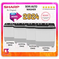 【PAYDAY SALE】Sharp Semi Auto Washing Machine ESTP8016 (8KG) / ESTP1116 (11KG) / ESTP1316 (13KG) / ES
