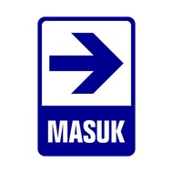 sign RAMBU PLANG JALAN MASUK 30CM X 45CM PLAT akrilik