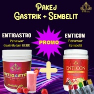 Entigastro dan Enticon, penawar, sembelit, gastrik dan gerd.