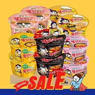 Samyang Big Cup Buldak Ramen Seasoning Set (5 Types, 10 Packs – 2x Original Buldak + 2x Carbo Buldak