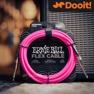 Ernie Ball Ernieball 6413 Flex Straight to Straight Instrument Cable Pink Cable - 3 Meters 10FT